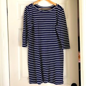 Ralph Lauren blue and white stripe cotton dress